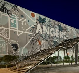 Mural next to the Angers train station