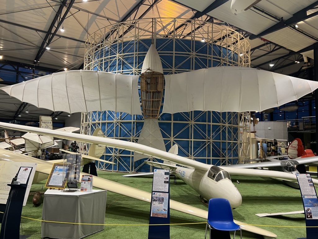 Full-scale replica of the 1868 Albatross Glider designed by Jean-Marie Le Bris
